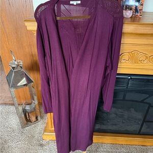 Maurices Purple Women's Cardigan